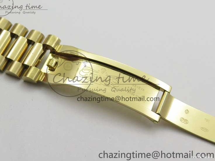 1218 Day-Date 40mm 228239 BP New Dial Version 904 YG Silver Stick Markers Dial on YG President Bracelet A Sophisticated 2807